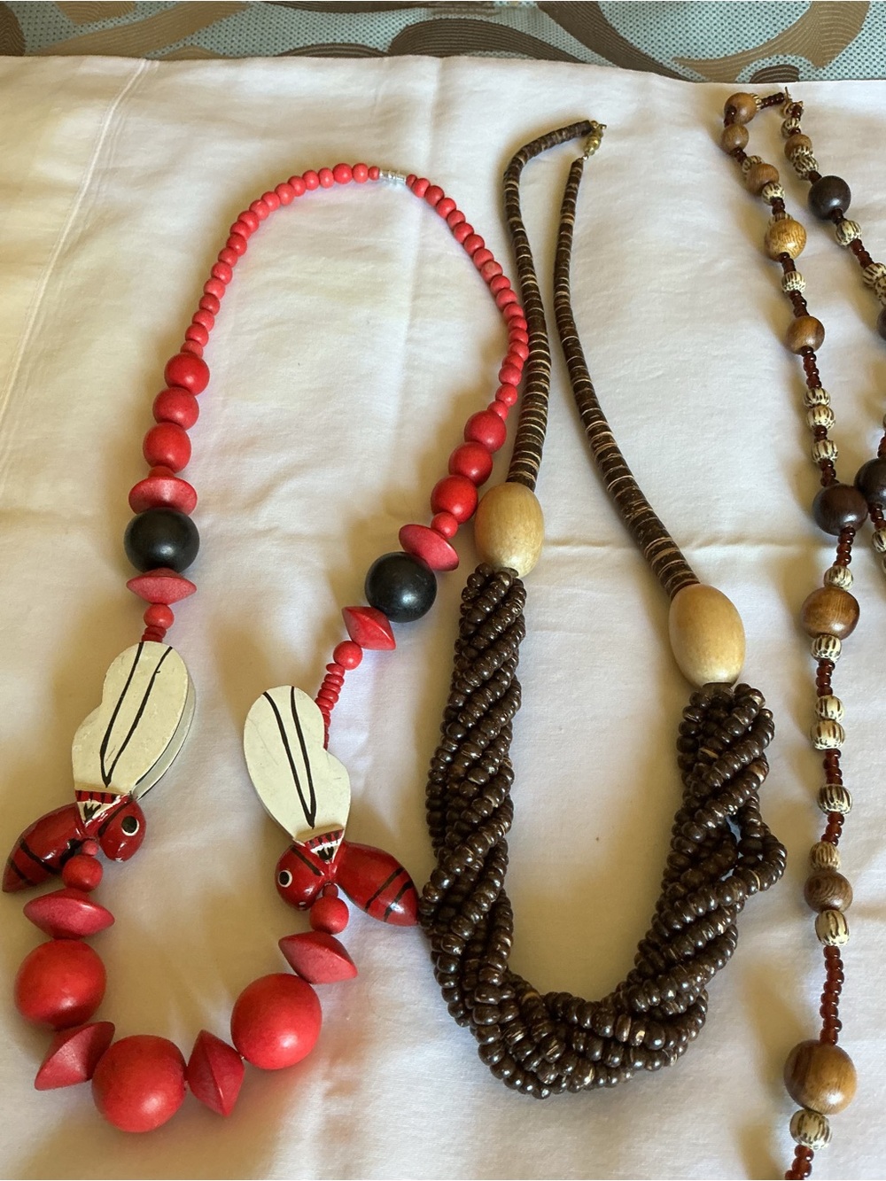 Wood and Glass Women's Necklace Bundle - Picture 2 of 4